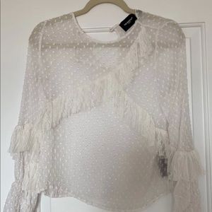 White The Kooples lace blouse
